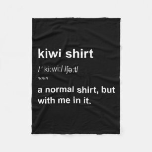 Funny New Zealand For Men Women Kiwi Gift Humour Fleece Blanket
