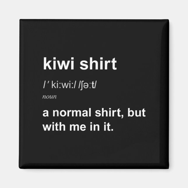 Funny New Zealand For Men Women Kiwi Gift Humour  Magnet (Front)
