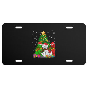 Funny Newfie   Funny Newfoundland Dog Christmas License Plate