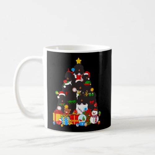 Funny Newfoundland Christmas Tree Lights Gift Dog  Coffee Mug