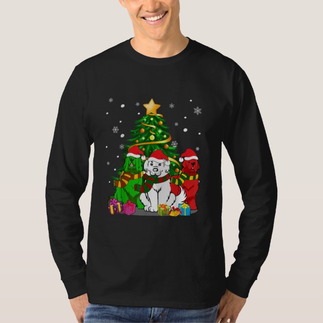 Funny Newfoundland Dog | Christmas Best Gift T-Shirt (Front)
