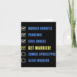 Funny newlywed humor for bride and groom honeymoon card