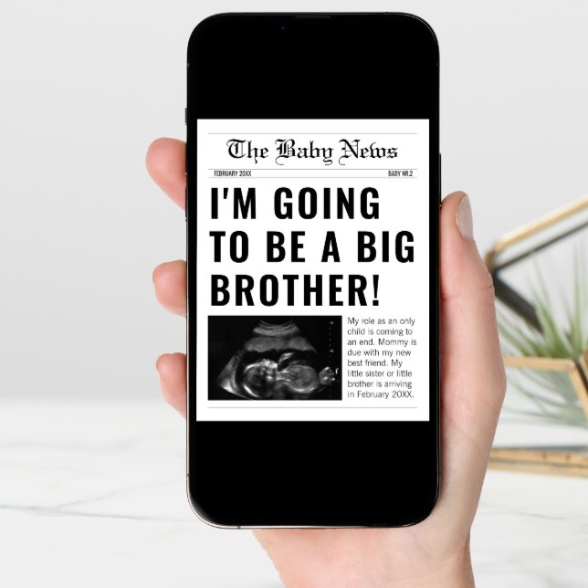 Funny Newspaper Big Brother Pregnancy Announcement (Front Digital)