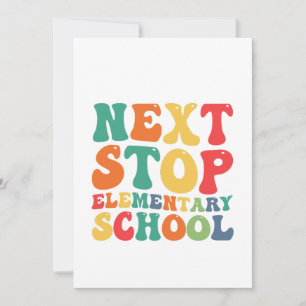 Funny Next Stop Elementary School Graduation Invitation
