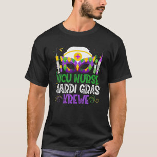Funny NICU Nurse Krewe Masks Mardi Gras Carnival P T-Shirt