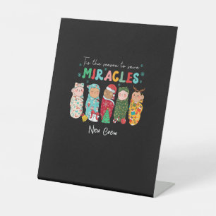 Funny Nicu Nurse Nurse Appreciation Christmas Pedestal Sign