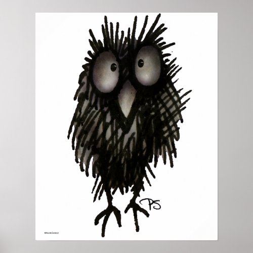 Funny Night Owl Poster