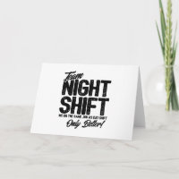 Funny Night Shift Meme - Team Night Shift Card