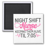 Funny Night Shift Nurse Magnet at Zazzle