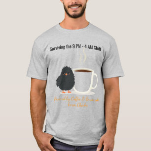 Funny Night Shift Survivor Custom Poultry Farm T-S T-Shirt