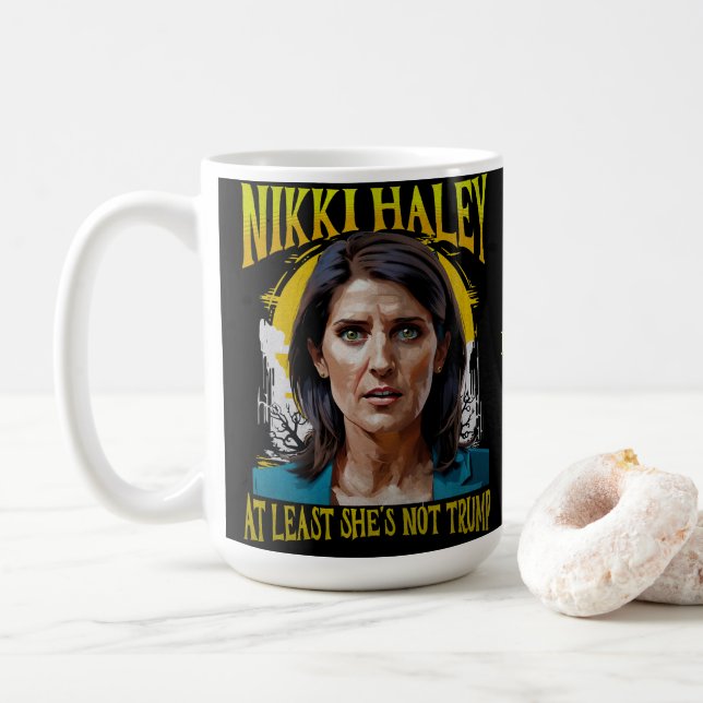 Funny Nikki Haley Coffee Mug (With Donut)