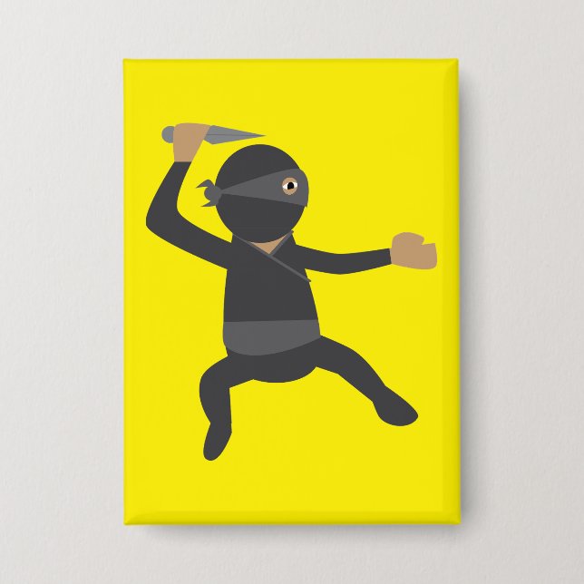 Funny Ninja Button (Front)