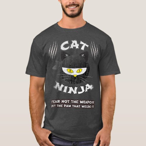 Funny Ninja Cat Meme Ninjutsu Anime Kawaii Lover T_Shirt