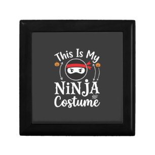 Funny Ninja Costume Halloween Design_1 Gift Box