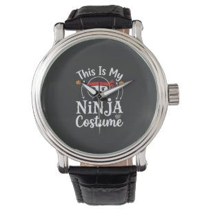 Funny Ninja Costume Halloween Design_1 Watch