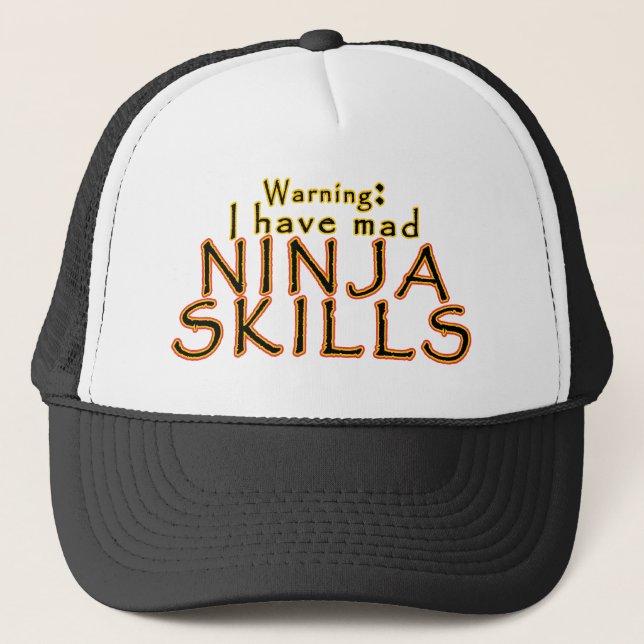 Funny Ninja Joke Trucker Hats (Front)