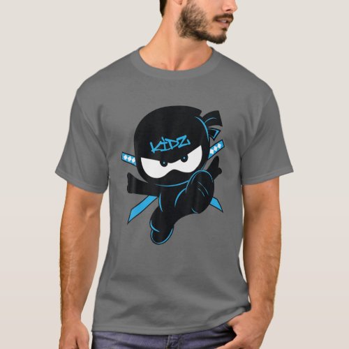 Funny Ninja Kidz Distressed Videogame Love Friend T_Shirt