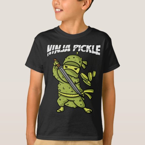 Funny ninja pickle T_Shirt