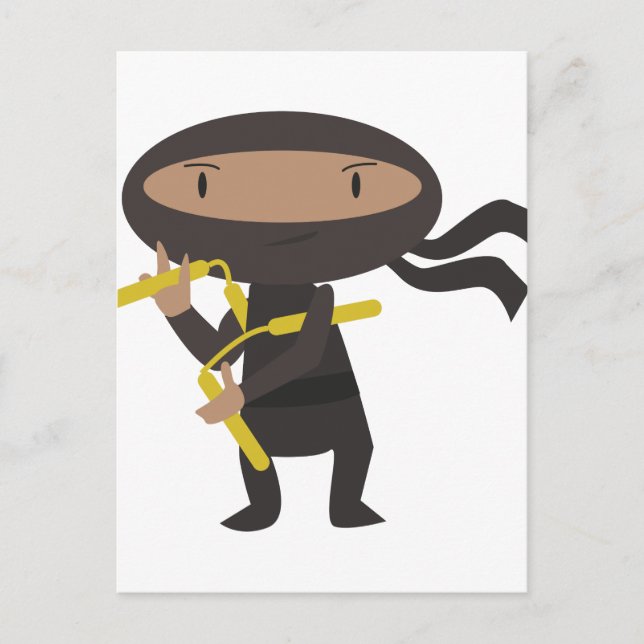 Funny Ninja Postcard (Front)