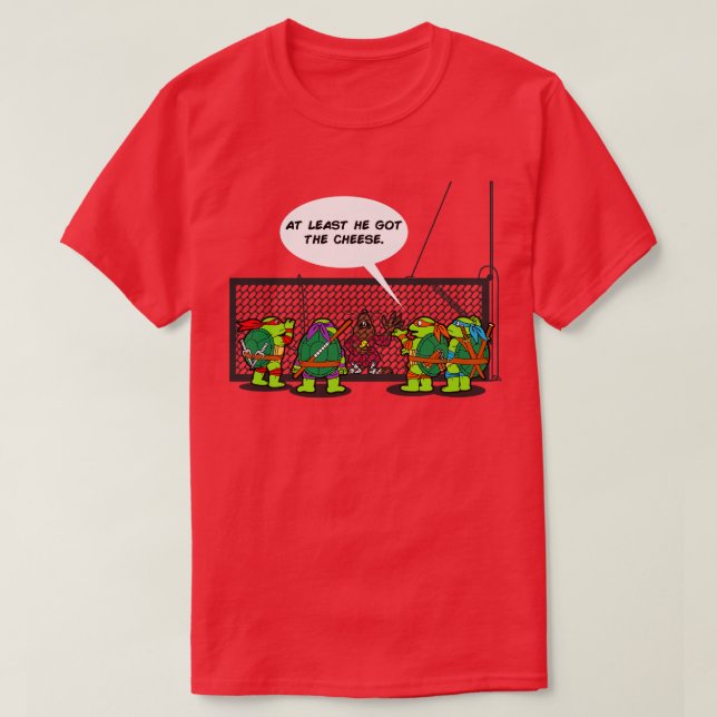 Funny Ninjas Hilarious Turtle Rat Trap toon T-Shirt (Design Front)