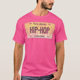Funny Nj State Vanity License Plate Hip-Hop T-Shirt