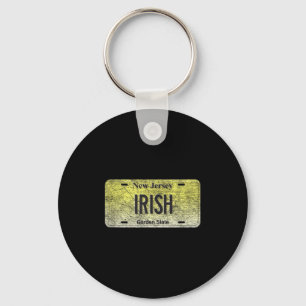 Funny Nj State Vanity License Plate Iri-shirt Keychain