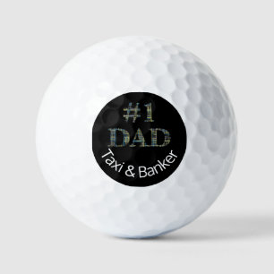 Funny No. 1 Dad Personalized Father’s Day Golf Balls
