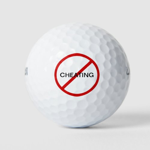 Funny No Cheating Golf Balls