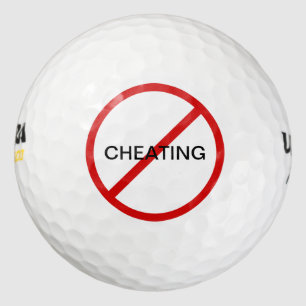 Funny No Cheating Golf Balls