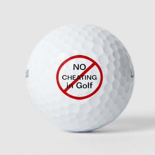 Funny No Cheating Golf Balls