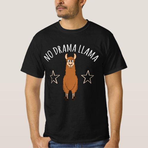 Funny No Drama Llama T_Shirt