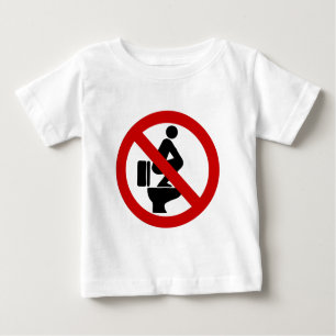 Funny NO Feet on the Seat ⚠ Thai Sign ⚠ Baby T-Shirt