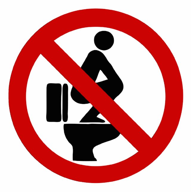 Funny NO Feet on the Seat ⚠ Thai Sign ⚠ Cutout (Front)