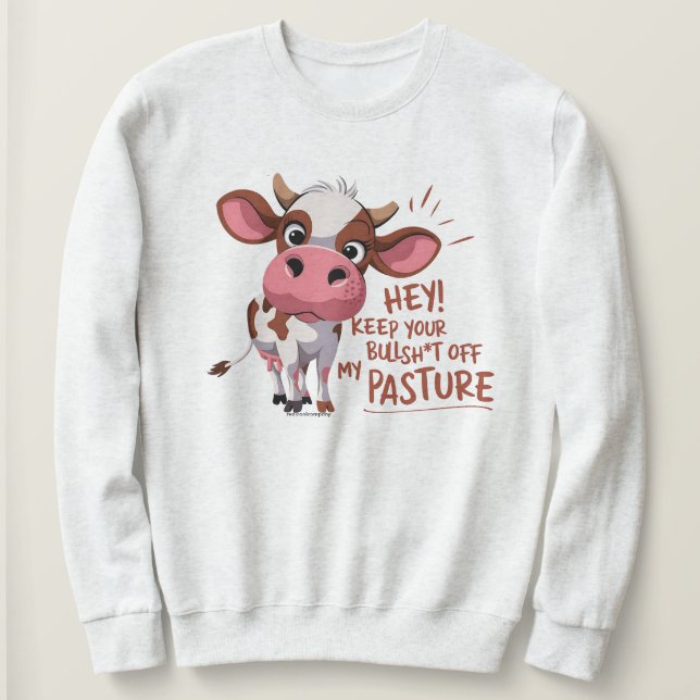 Funny No Filter Graphic Quote Sweatshirt (Design Front)