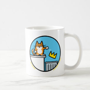 Funny No Kings Cat Cartoon Mugs