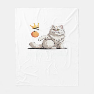 Funny No Kings In America Fleece Blanket