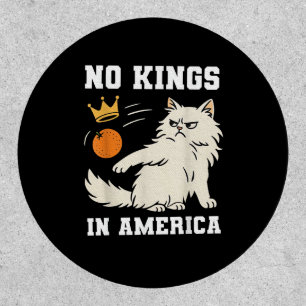 Funny No Kings In America Retro Classic Patch