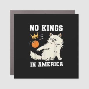 Funny No Kings in America Retro Classic Style Car Magnet