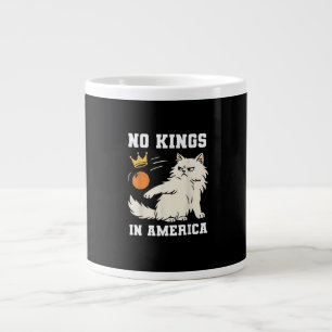 Funny No Kings in America Retro Classic Style Giant Coffee Mug