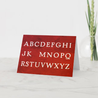 Funny "No L" (Noel) for Christmas Joke Mottled Holiday Card