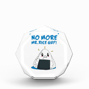 Funny No More Rice Guy Acrylic Award