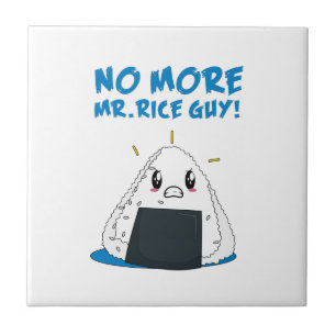 Funny No More Rice Guy Ceramic Tile