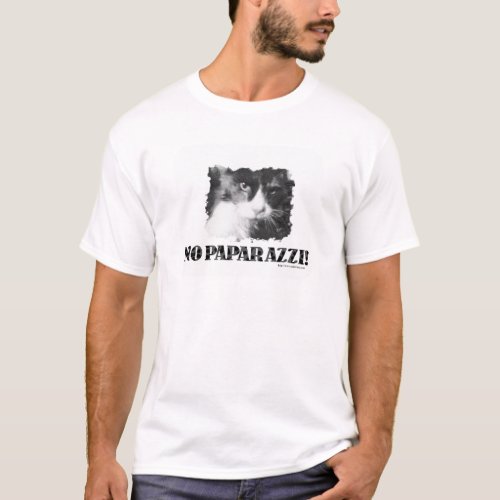 Funny No Paparazzi Cat T_Shirt