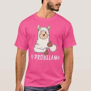 Funny No Problem Llama Lama Alpaca Sheep Thumbs Up T-Shirt