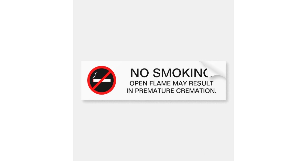 funny no smoking signs