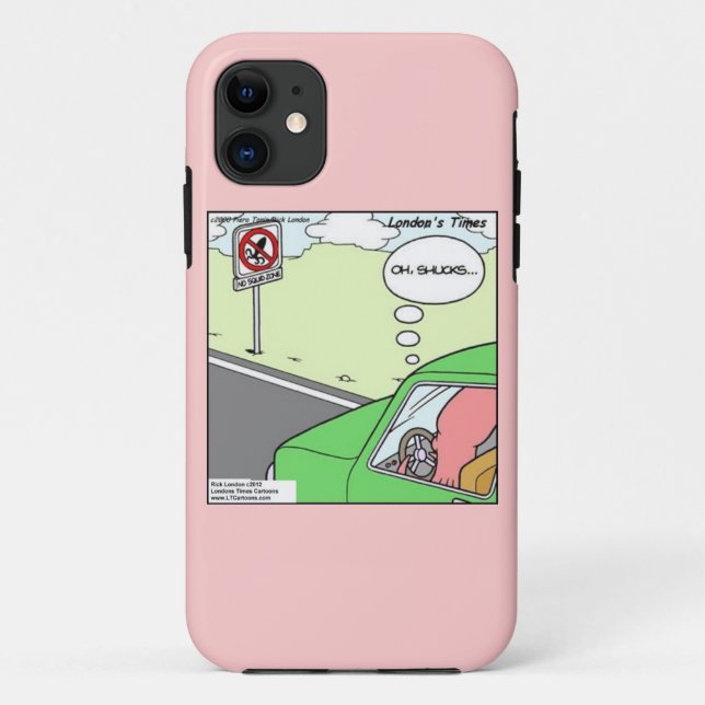 Funny No Squid Zone iPhone 5/5S Case (Back)