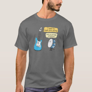 Funny No Strings Attached Guitar with Drum T-Shirt