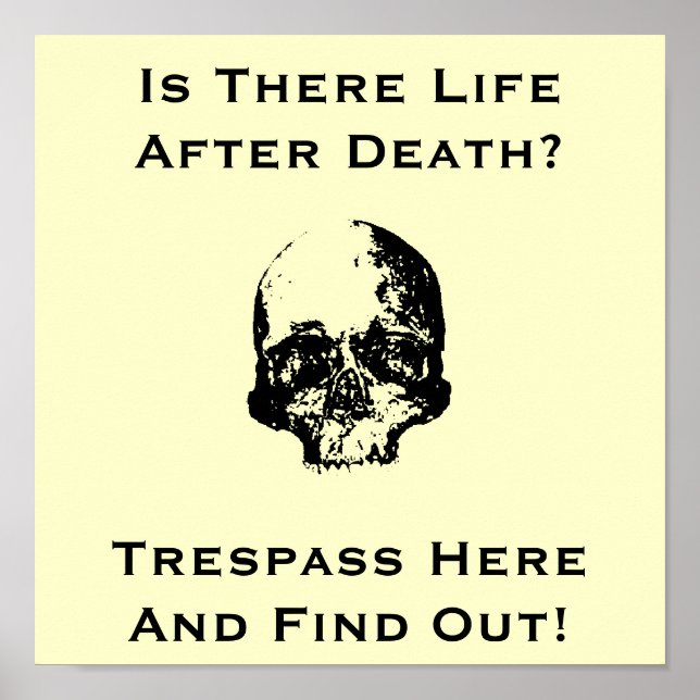 Funny No trespassing sign (Front)
