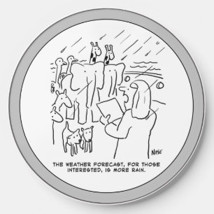 Funny Noah's Ark Weather Forecast Wireless Charger
