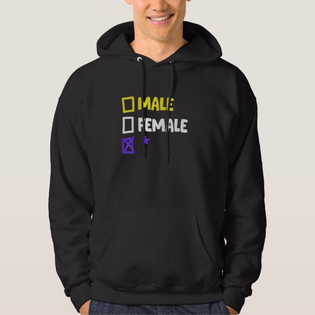 Funny Nonbinary and Transgender Hoodie (Front)